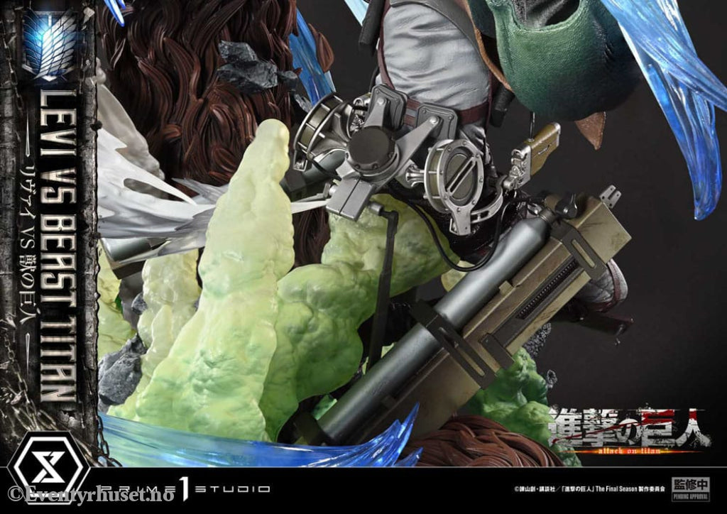 Attack on Titan Ultimate Premium Masterline Series Statue 1/4 Levi Versus Beast Titan 73 cm Manga & Anime