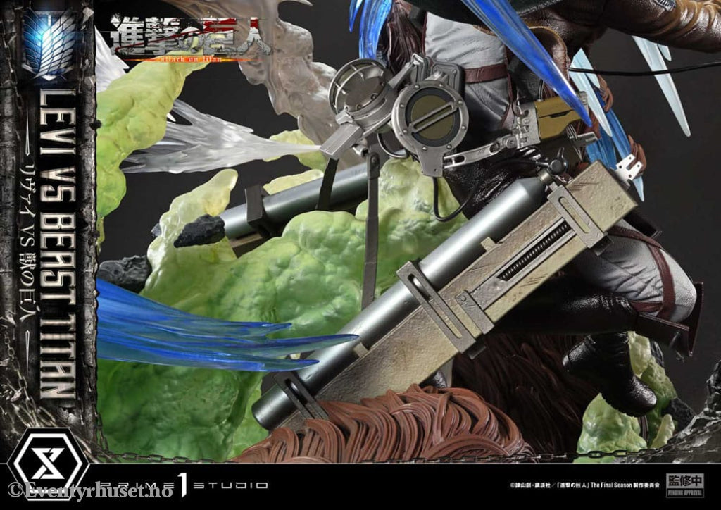 Attack on Titan Ultimate Premium Masterline Series Statue 1/4 Levi Versus Beast Titan 73 cm Manga & Anime