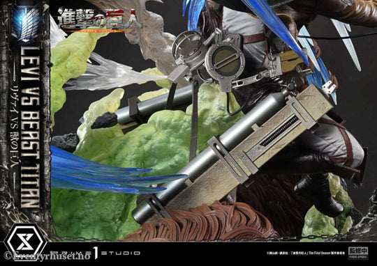 Attack on Titan Ultimate Premium Masterline Series Statue 1/4 Levi Versus Beast Titan 73 cm Manga & Anime