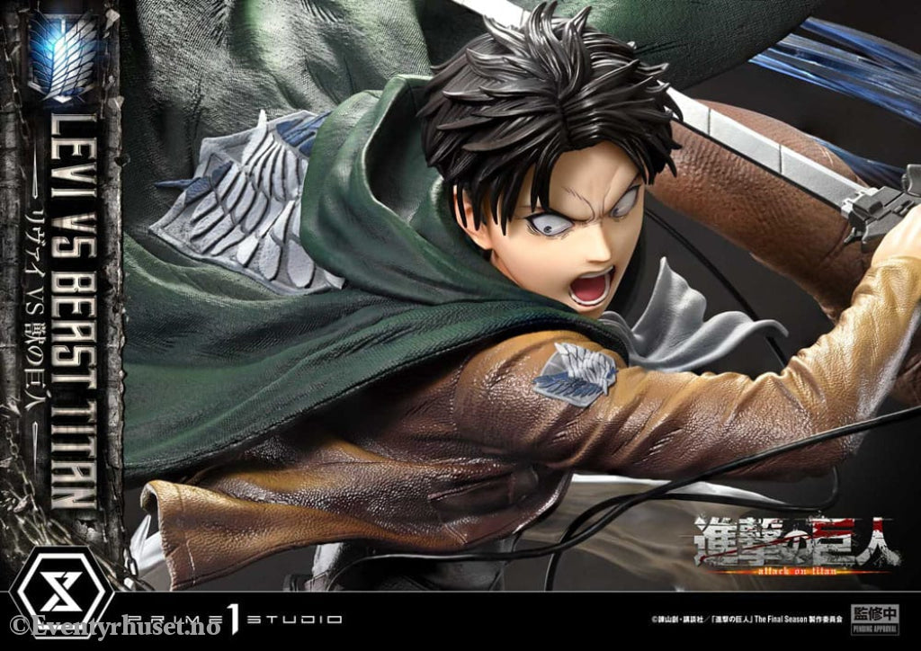 Attack on Titan Ultimate Premium Masterline Series Statue 1/4 Levi Versus Beast Titan 73 cm Manga & Anime