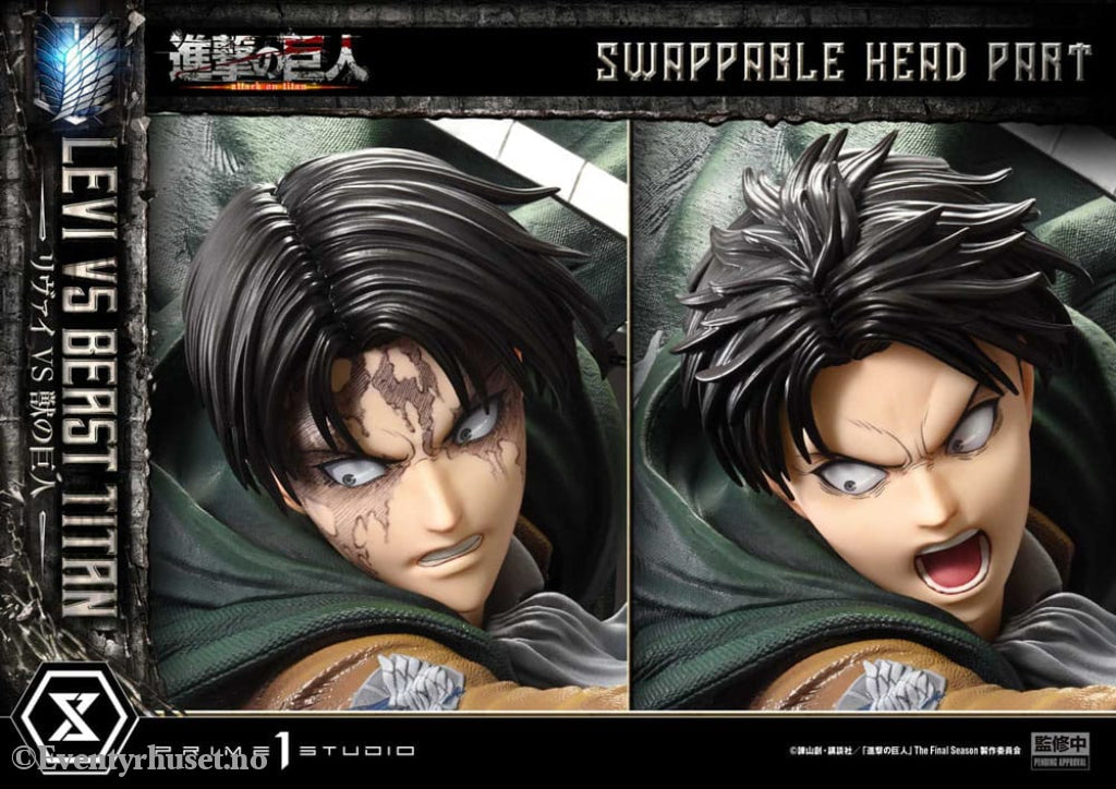 Attack on Titan Ultimate Premium Masterline Series Statue 1/4 Levi Versus Beast Titan 73 cm Manga & Anime