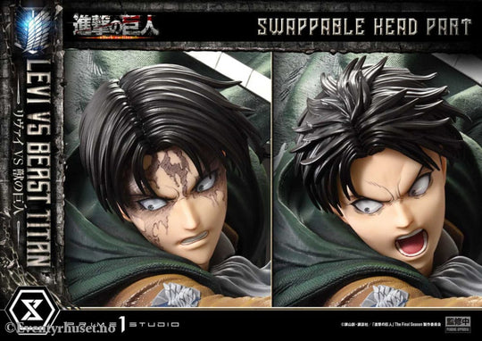 Attack on Titan Ultimate Premium Masterline Series Statue 1/4 Levi Versus Beast Titan 73 cm Manga & Anime