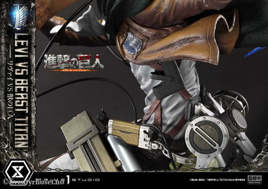 Attack on Titan Ultimate Premium Masterline Series Statue 1/4 Levi Versus Beast Titan 73 cm Manga & Anime