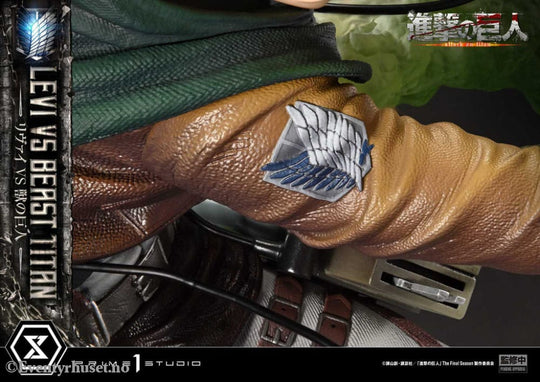 Attack on Titan Ultimate Premium Masterline Series Statue 1/4 Levi Versus Beast Titan 73 cm Manga & Anime