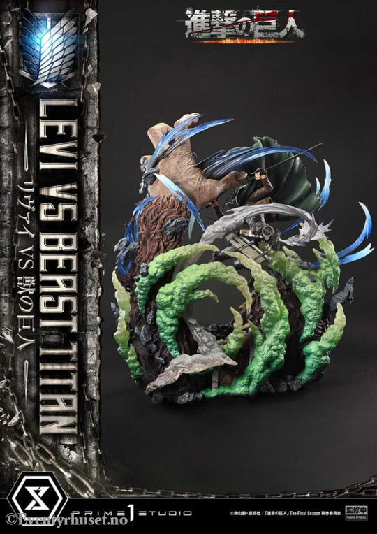 Attack on Titan Ultimate Premium Masterline Series Statue 1/4 Levi Versus Beast Titan 73 cm Manga & Anime