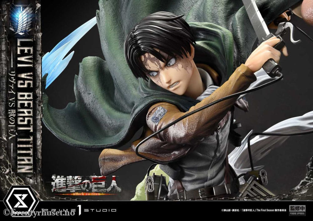 Attack on Titan Ultimate Premium Masterline Series Statue 1/4 Levi Versus Beast Titan 73 cm Manga & Anime