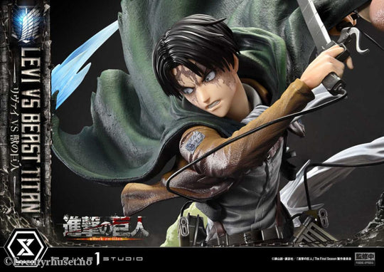 Attack on Titan Ultimate Premium Masterline Series Statue 1/4 Levi Versus Beast Titan 73 cm Manga & Anime