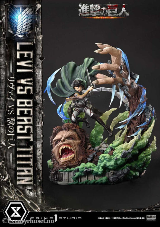 Attack on Titan Ultimate Premium Masterline Series Statue 1/4 Levi Versus Beast Titan 73 cm Manga & Anime