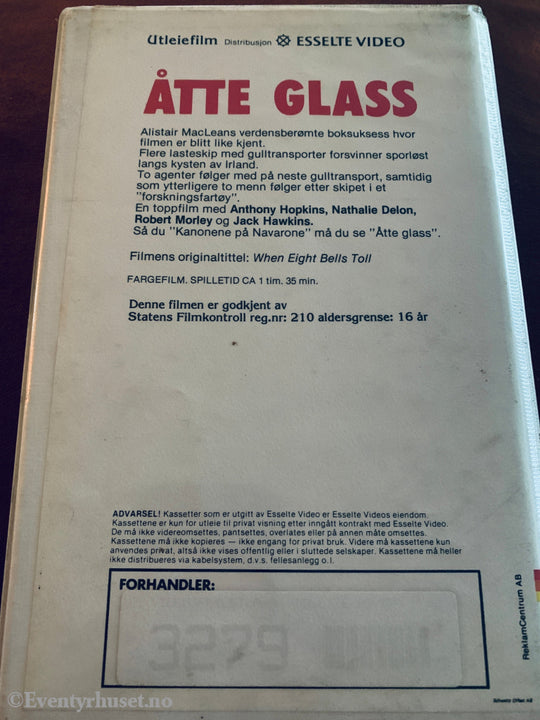 Åtte glass. 1974. VHS Big Box.