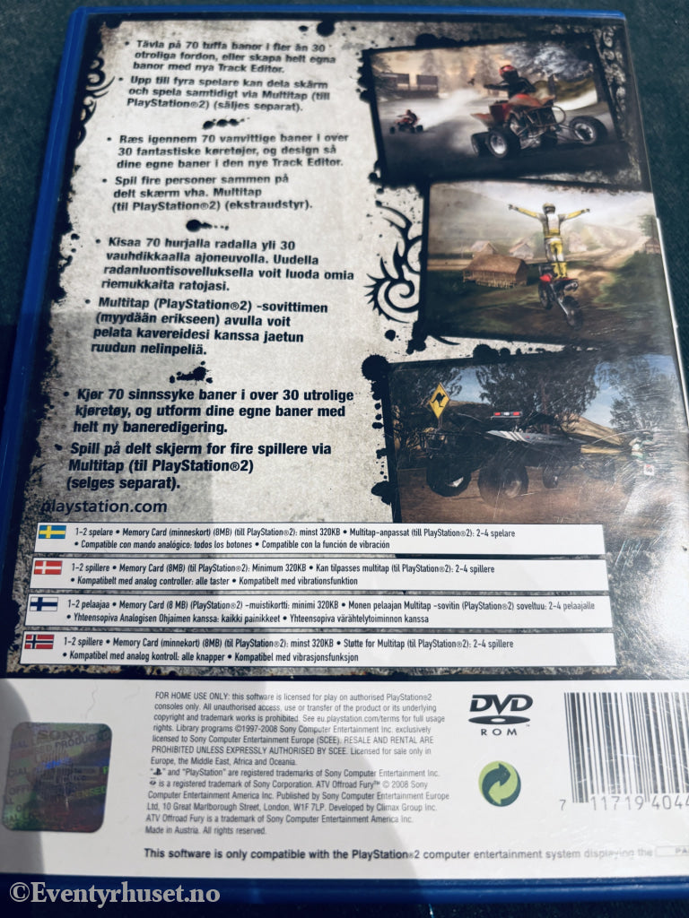ATV Offroad Fury 4. PS2-spill
