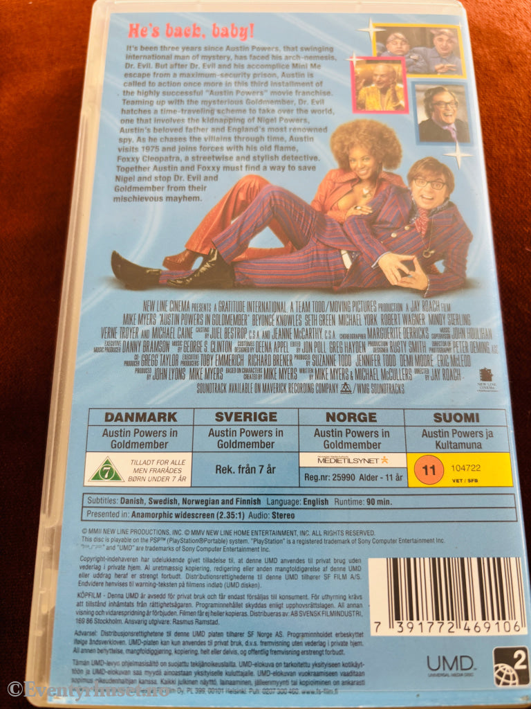 Austin Powers in Goldmember. PSP.
