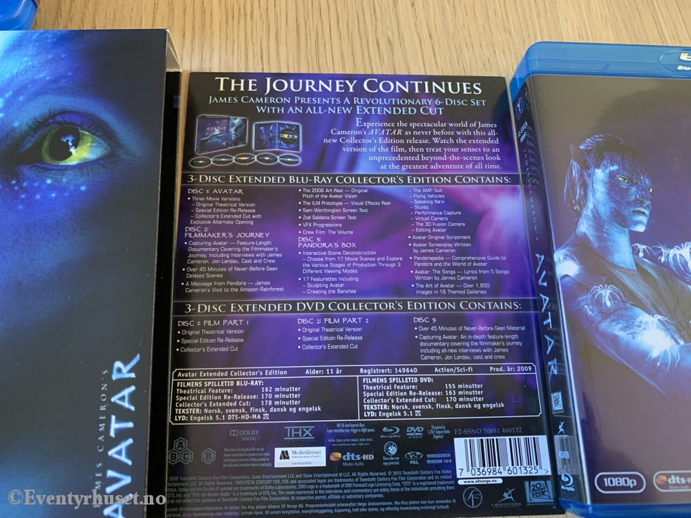 Avatar. Extended Collectors 6 Disc Edition. Blu-Ray Samleboks. Blu-Ray