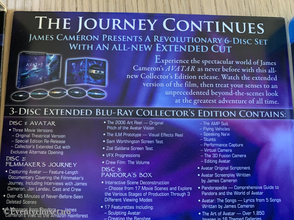 Avatar. Extended Collectors 6 Disc Edition. Blu-Ray Samleboks. Blu-Ray