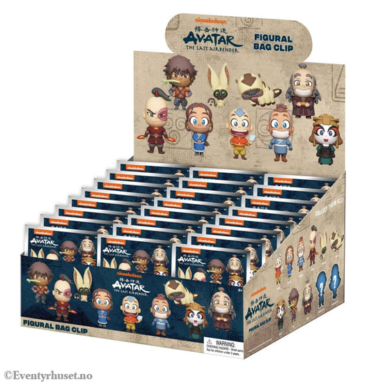 Avatar: The Last Airbender 3D PVC Bag Clips Series 1 Display (24) Fashion & Accessories