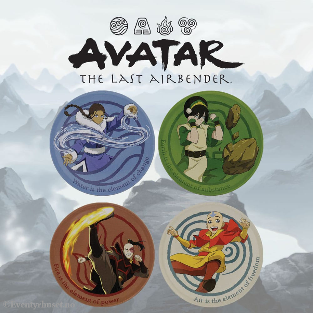 Avatar The Last Airbender Coaster 4-Pack Home & Gifts