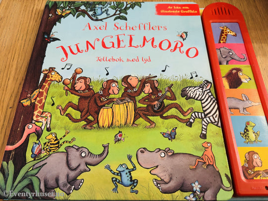 Axel Scheffler. JungelMoro – tellebok med lyd. Bok.