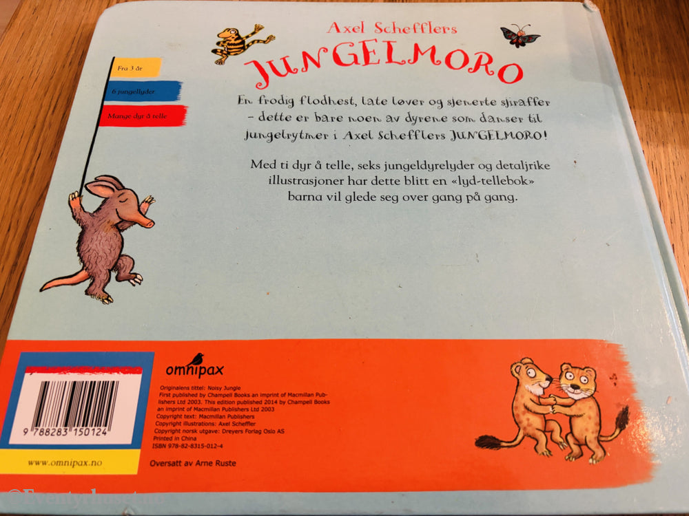 Axel Scheffler. JungelMoro – tellebok med lyd. Bok.