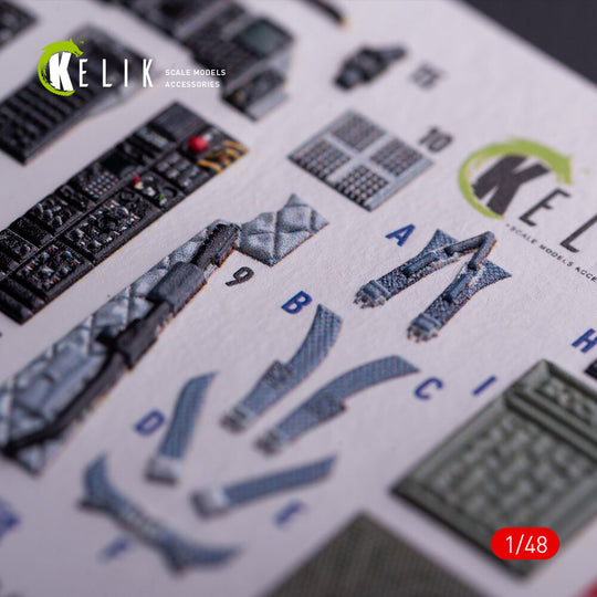 A-10A - interior 3D decals for Tamiya kit