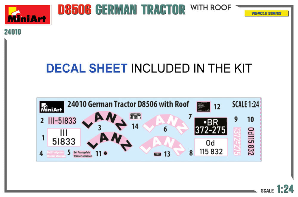 German Tractor D8506 w/Roof