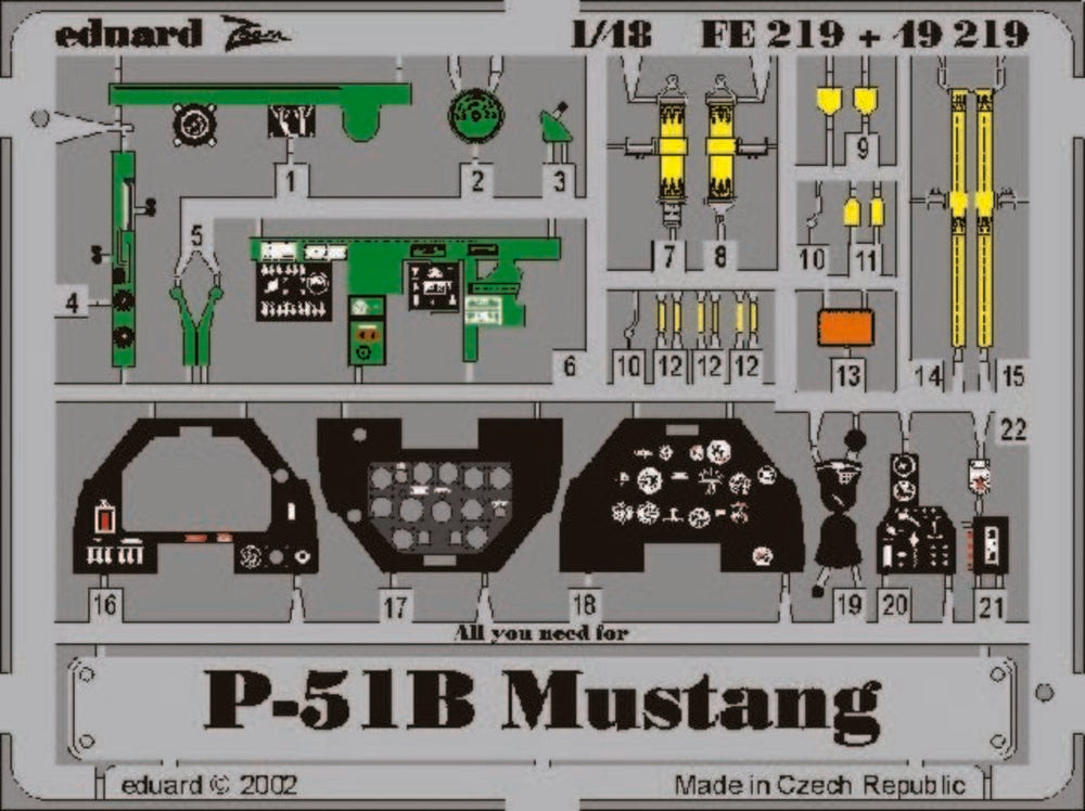 P-51B Mustang für Tamiya Bausatz