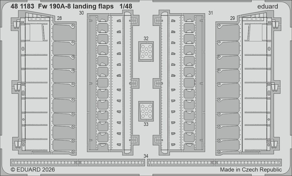 Fw 190A-8 landing flaps for Hobby Boss
