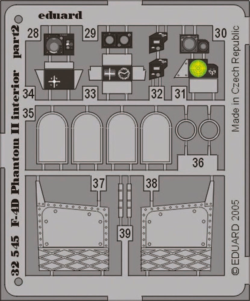 F-4D Phantom II interior für Tamiya Bausatz