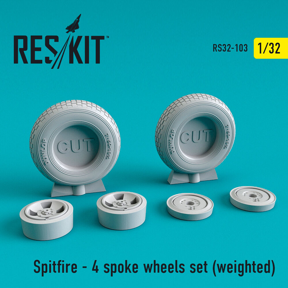 Spitfire (4 spoke) wheels set (weighted)