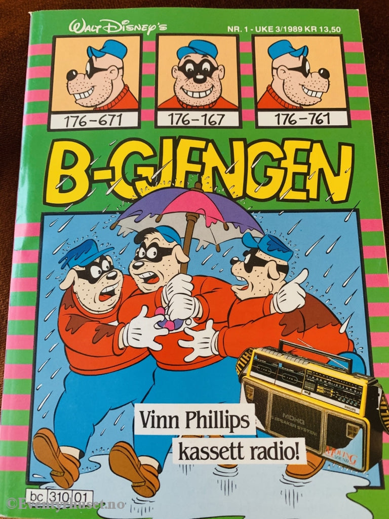 B-Gjengen. 1989/01. Pocketbok
