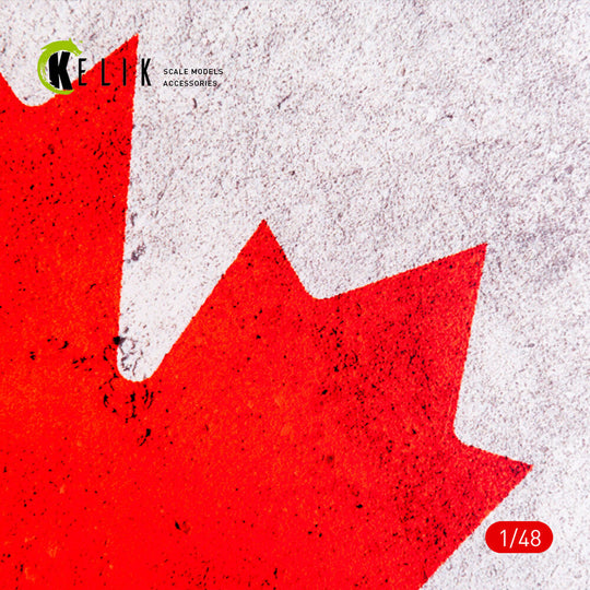 Canada Flag - Base - Acrylic 3 mm (410 x 270 mm) (410 g) (1/72 - 1/32)