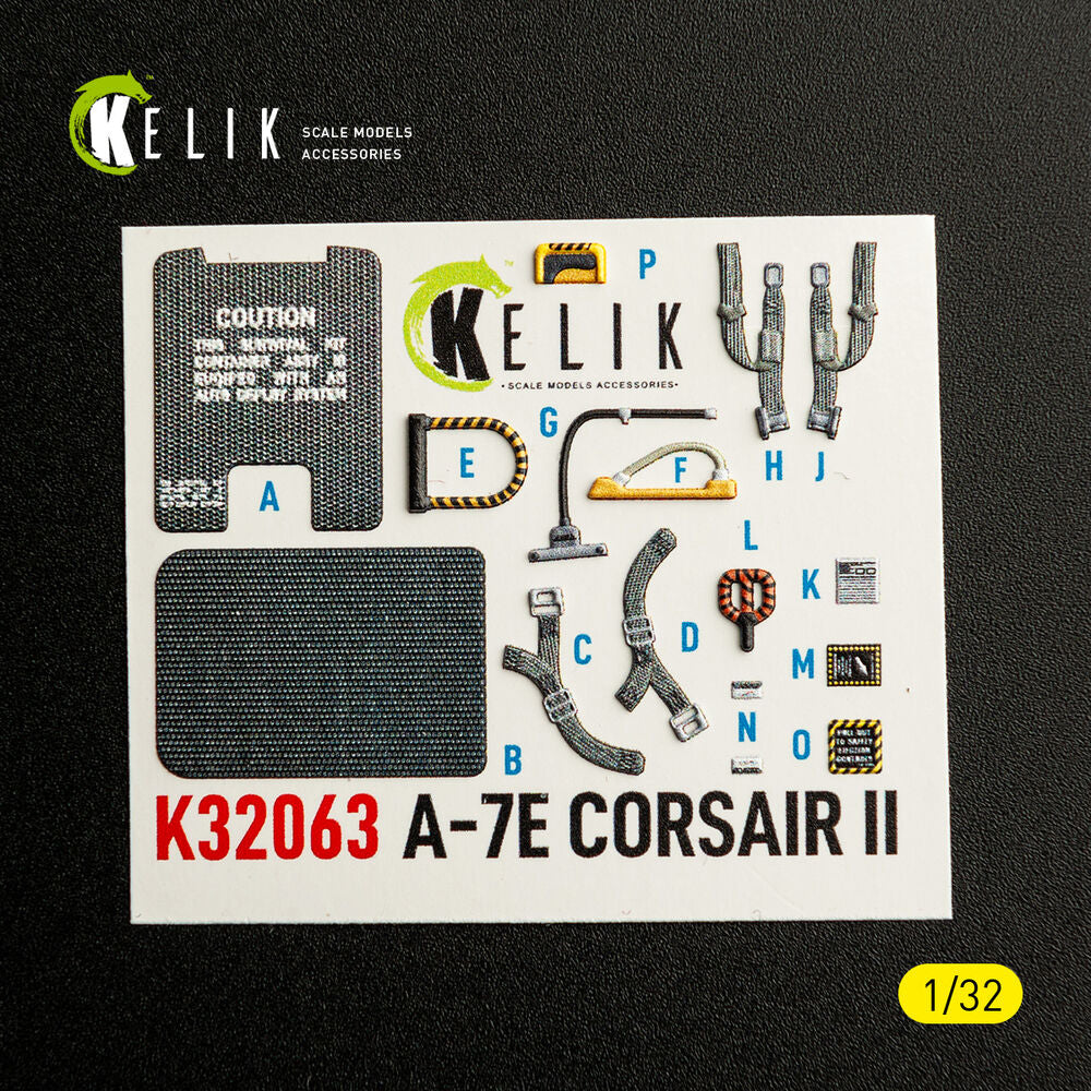 A-7E CORSAIR II - interior 3D decals for Trumpeter kit