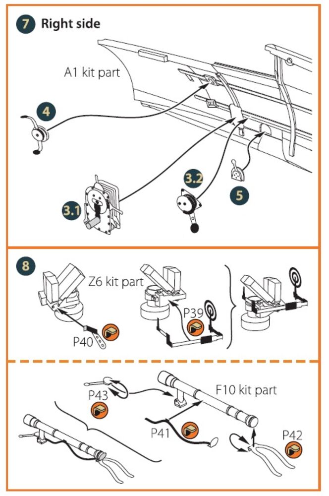 I-16 type 5 INTERIOR PE parts for CP kits