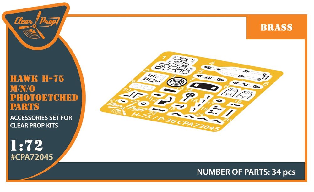 Hawk H-75 M/N/O PE parts for CP kits CP72021/CP72022/CP72029