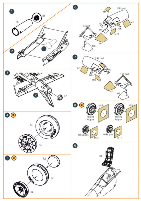 Fairey Delta 2 accessories set for Dora Wings