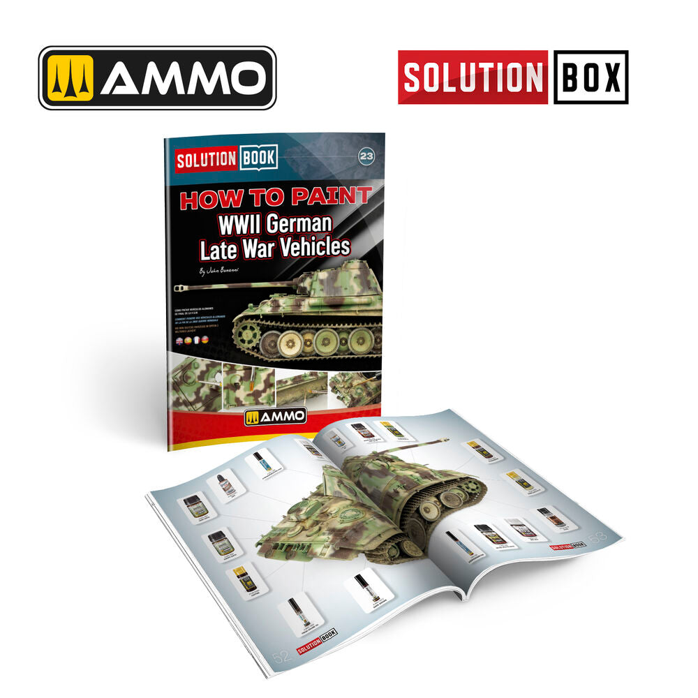 SOLUTION BOOK 23 - How to Paint WWII German Late-War Vehicles (English, Castellano, Francais, Deutsch)
