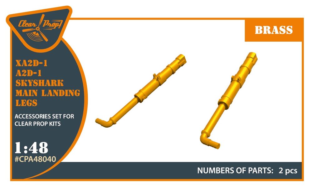 XA2D-1, A2D-1 Skyshark main landing legs for CP kits