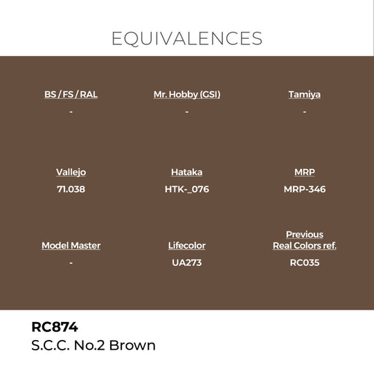 Real Colors: S.C.C. No.2 Brown 17 ml.