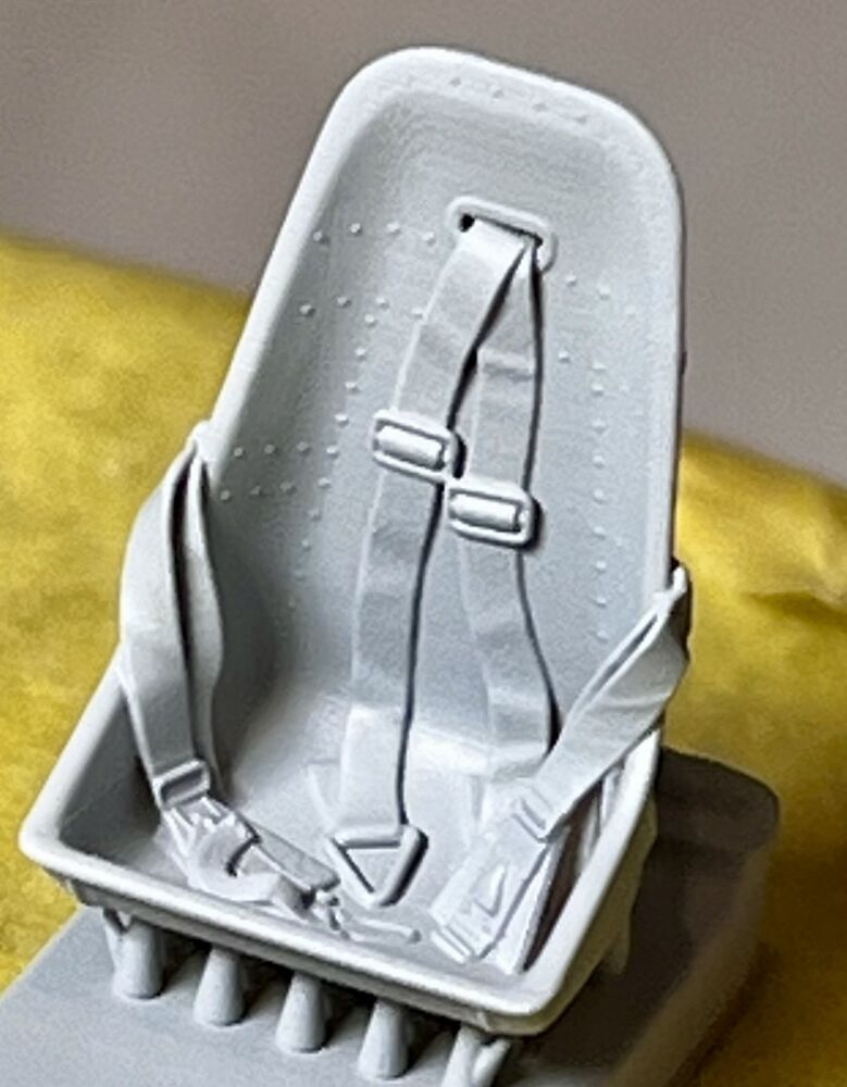 Bf-109E seat with safety belts for Wingsy Kits