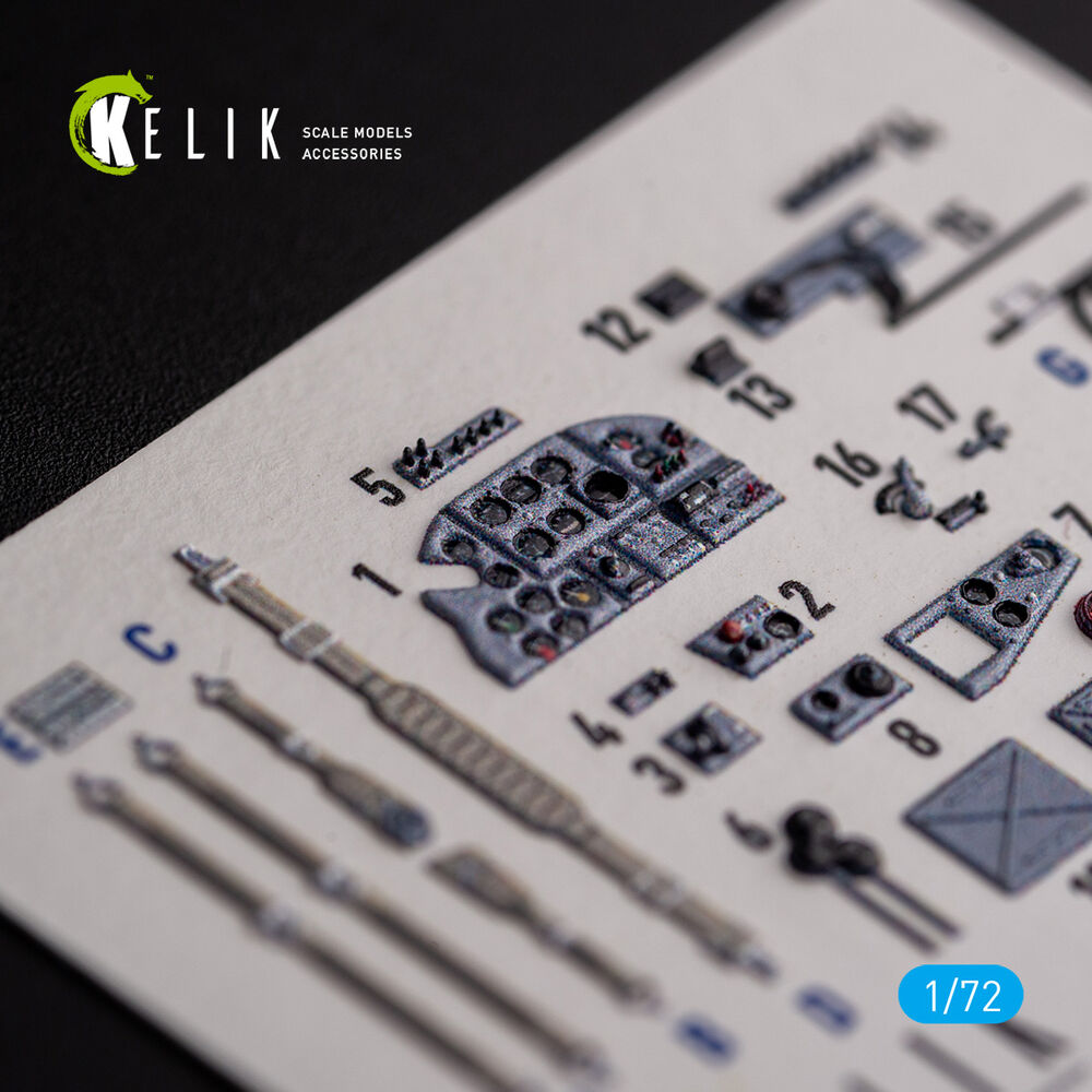 Il-2 Shturmovik - interior 3D decals for Tamiya kit