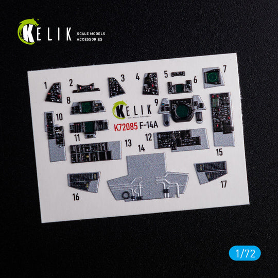F-14A Tomcat - interior 3D decals for Hasegawa kit