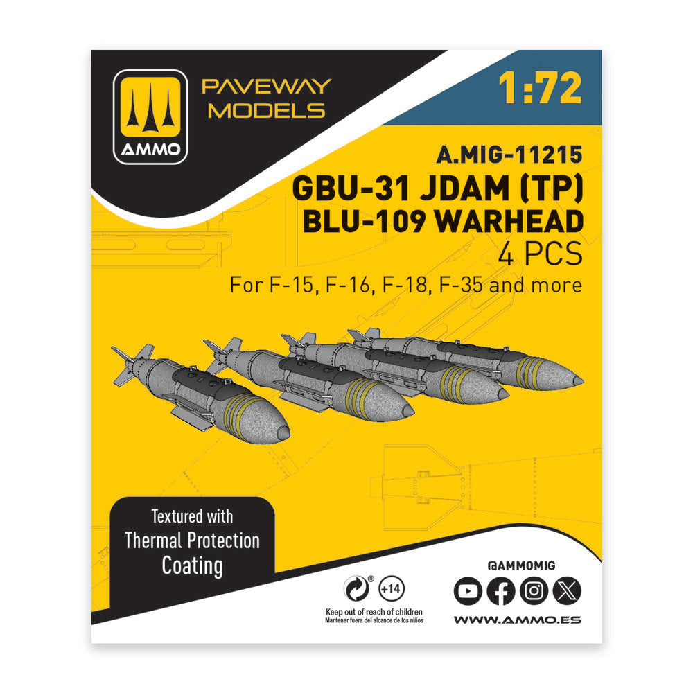 GBU-31 JDAM (with Thermal Protection), BLU-109 Warhead
