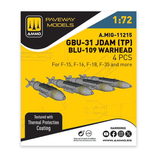 GBU-31 JDAM (with Thermal Protection), BLU-109 Warhead