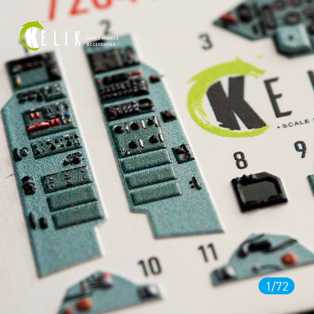 SU-27UB interior 3D decals for Trumpeter kit