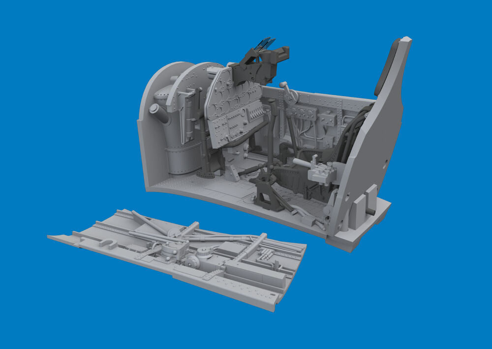 P-40K cockpit PRINT for Eduard