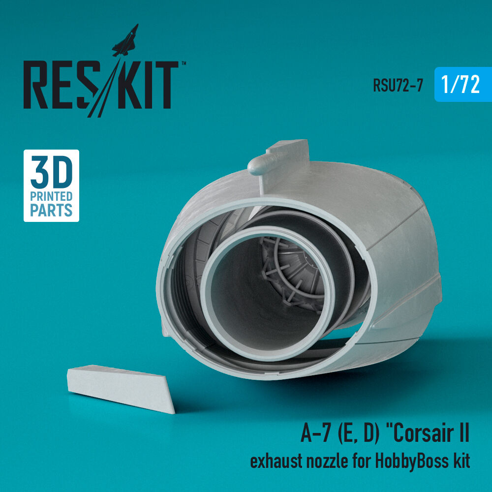 A-7 (E,D) Corsair II exhaust nozzle for HobbyBoss kit (3D Printed)