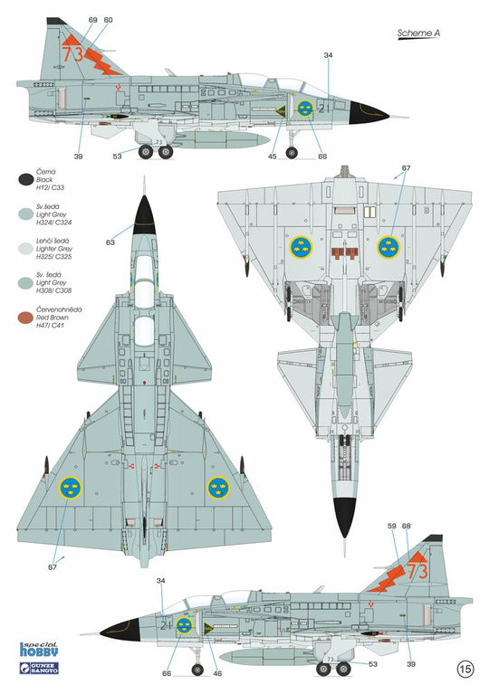 SAAB SK-37E Stör-Viggen 'Electronic Warfare Agressor'