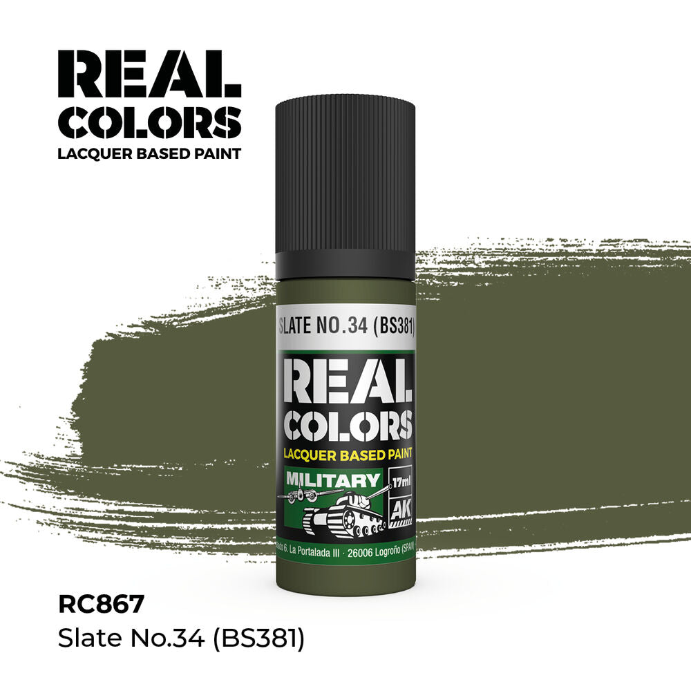Real Colors: Slate No.34 (BS381) 17 ml.