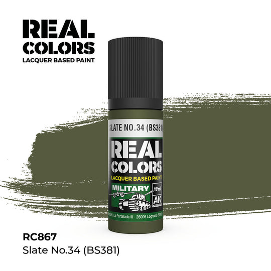 Real Colors: Slate No.34 (BS381) 17 ml.