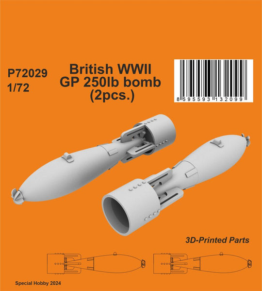 British WWII GP 250lb bomb (2pcs.)