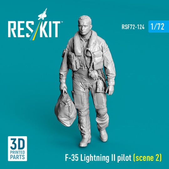 F-35 Lightning II pilot (scene 2) (3D Printed)