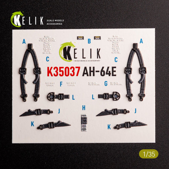 AH-64E Apache interior 3D decals for Takom kit